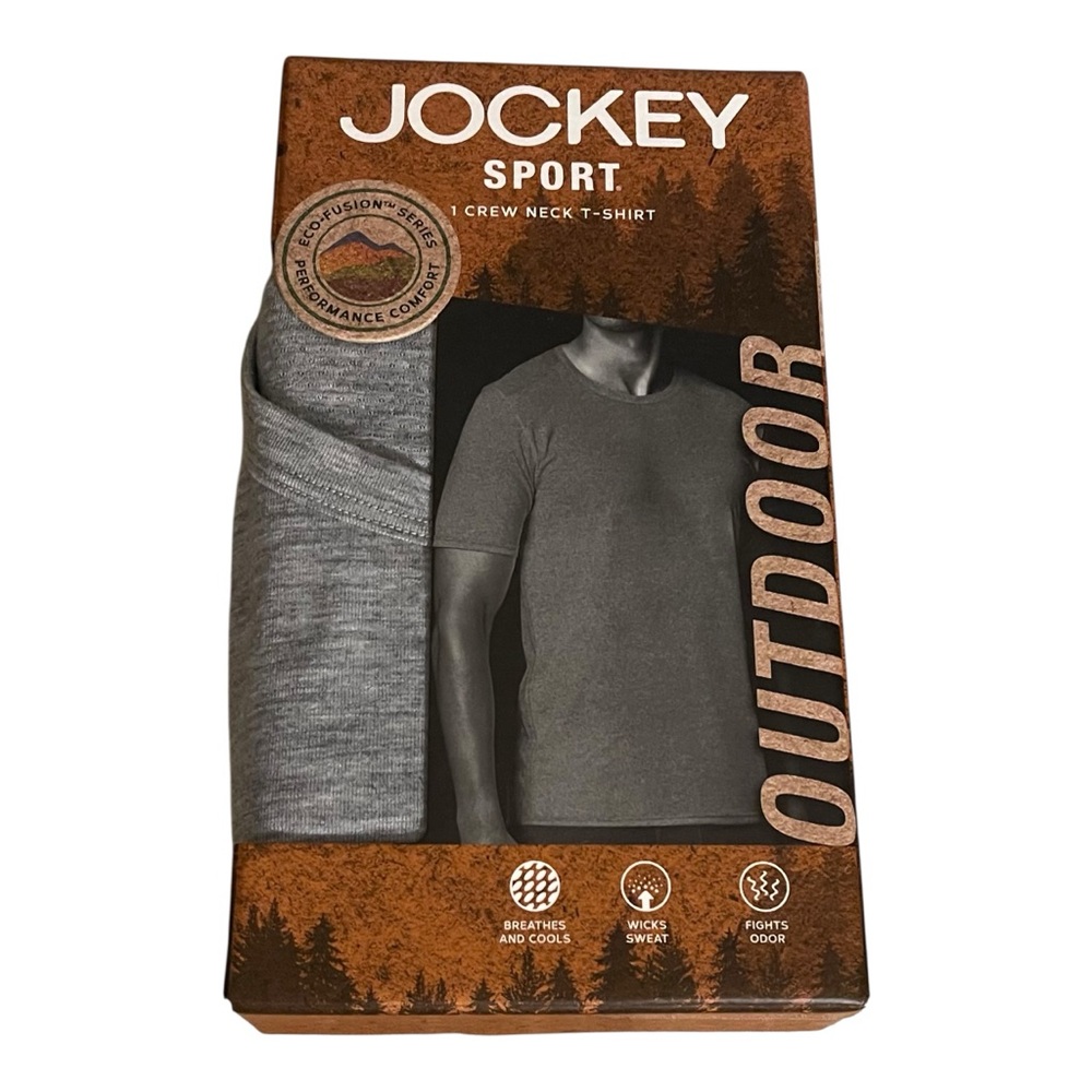 Jockey Sport Outdoor Crew Neck T-Shirt in size Large (42-44) New